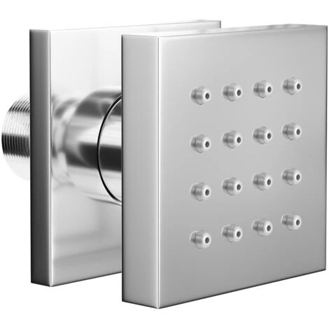 Wholesale Domestic Deluxe Polished Chrome Square Body Shower Jet - Image 3