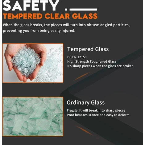 ELEGANT 700mm Wet Room Shower Screen Panel 8mm Easy Clean Glass Walk In Shower Enclosure - Image 4