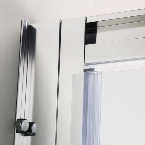 ELEGANT 900mm Pivot Hinge Shower Door 6mm Safety Glass Shower Enclosure Cubicle - Image 5