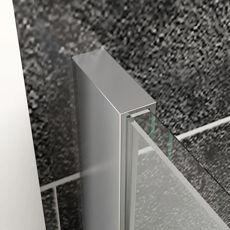 ELEGANT 1200mm Walk In Wetroom Shower Enclosure 8mm Easy Clean Glass Screen Panel With 300mm Return Panel - Image 5