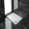 ELEGANT Rectangular 1000 X 700 X 40 Mm Stone Tray For Shower Enclosure Cubicle + Waste Trap