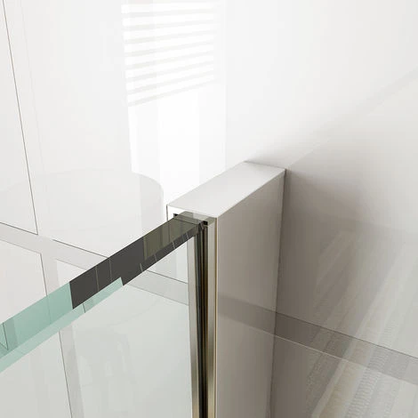 ELEGANT Walk In Shower Enclosure 8mm Easy Clean Glass Wetroom Shower Screen Panel 700mm - Image 3