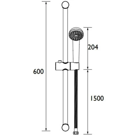 Bristan Shower Kit 100 Chrome Plated - Image 2