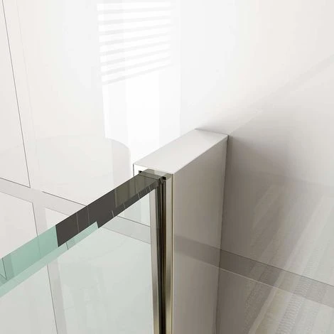 ELEGANT 900mm Walk In Shower Screen Glass Panel With 300mm Return Panel And 1400x900 Mm Shower Tray, 1900mm Height, 8mm Easy Clean Glass Wet Room Screen Panel Enclosure - Image 5