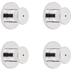 Milano Mirage - Modern Front Fix Chrome Bathroom Shower Round Body Jet - Pack Of 4