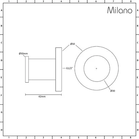 Milano Mirage - Modern Front Fix Chrome Bathroom Shower Round Body Jet - Pack Of 4 - Image 3
