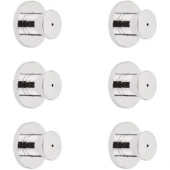 Milano Mirage - Modern Front Fix Chrome Bathroom Shower Body Jets - Pack Of 6