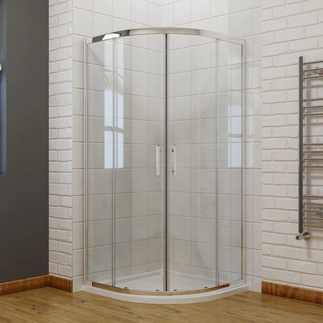 ELEGANT 1000 X 1000 Mm Quadrant Shower Enclosure 6mm Easy Clean Glass Walk In Sliding Door Shower Cubicle