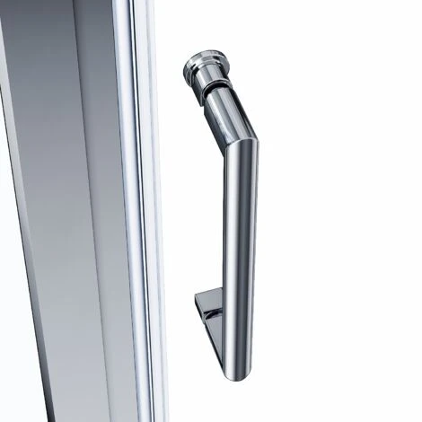 ELEGANT 1000 X 800mm Sliding Shower Enclosure 8mm Easy Clean Glass Shower Cubicle Door With Shower Tray + Side Panel - Image 3