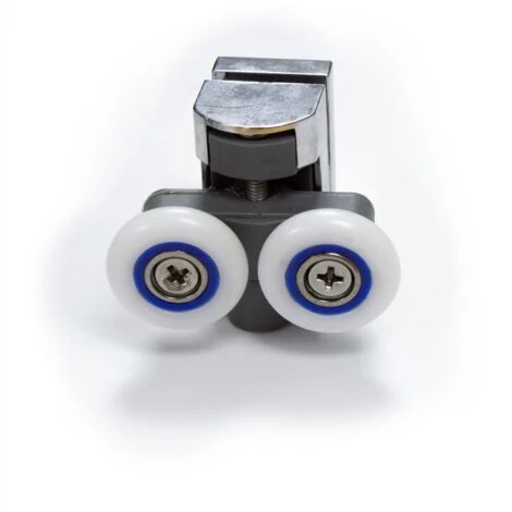 4 Shower Door Wheels Twin Top And Bottom Roller Runners - Image 2