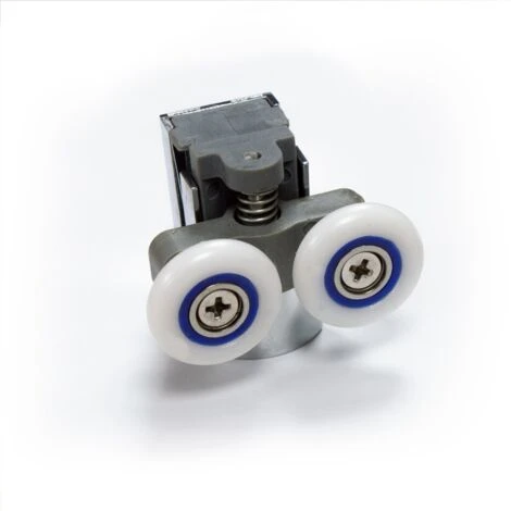 4 Shower Door Wheels Twin Top And Bottom Roller Runners - Image 3