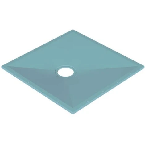 AKW Tuff Form Square Wet Room Former With GW50 Waste And Vinyl Adaptor 900mm X 900mm