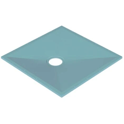 AKW Tuff Form Square Wet Room Former With GW50 Waste And Vinyl Adaptor 1200mm X 1200mm