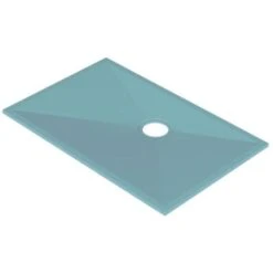 AKW Tuff Form Rectangular Wet Room Former With GW50 Vinyl Waste And Adaptor 1400mm X 900mm