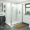 Orchard 6mm Sliding Shower Enclosure With Stone Shower Tray 1000 X 760