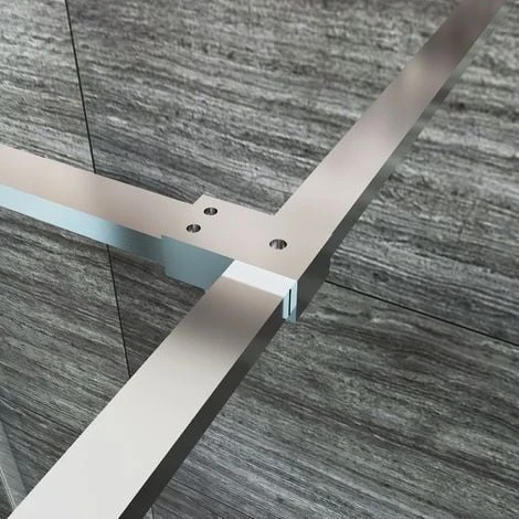 ELEGANT 1200 X 800 Mm Walk In Wetroom Shower Enclosure Panel With Stone Tray And 300mm Flipper Panel - Image 3