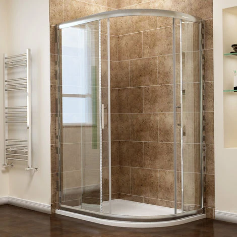 ELEGANT 1200x800mm Quadrant Sliding 6mm Tempered Safety Glass Cubicle Door Long Lasting Shower Enclosure - Image 2