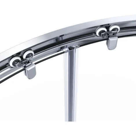 ELEGANT 1200 X 800 Mm Offset Quadrant Shower Enclosure Tempered Sliding Glass Cubicle Door - Image 3