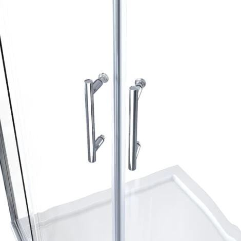 ELEGANT 1200 X 800 Mm Offset Quadrant Shower Enclosure Tempered Sliding Glass Cubicle Door - Image 4