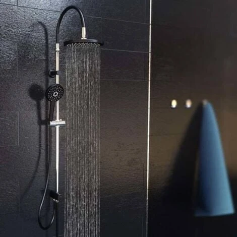 Overhead Shower Set MATAO RAIN Chrome-Matt Black SCHÜTTE - Image 2