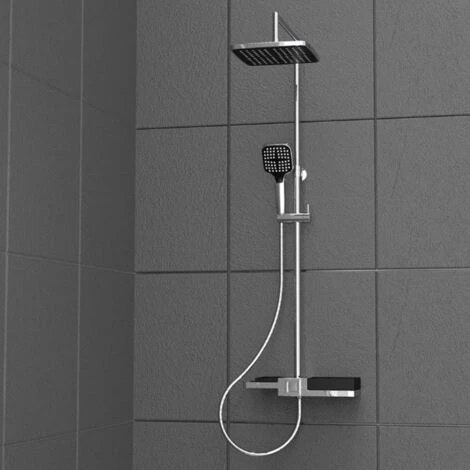 Overhead Shower Set BLUEPERL Chrome SCHÜTTE - Image 2