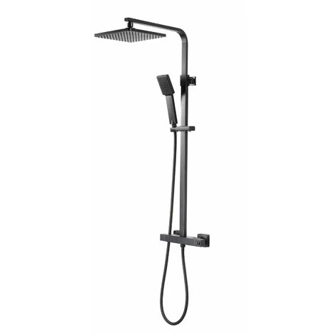 Aqualisa Deco Thermostatic Mixer Shower Square Bar Valve Black DECO.SQR.SC.MB - Image 5