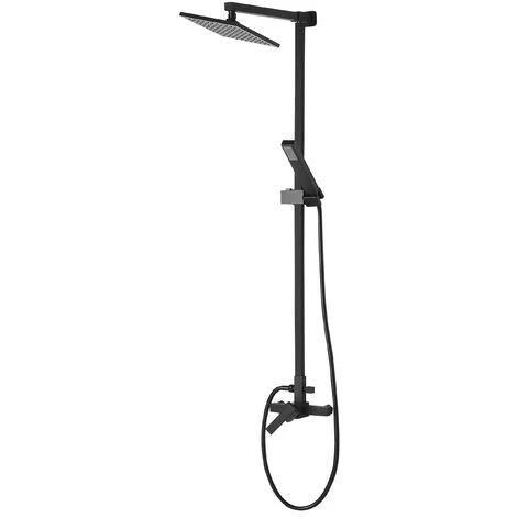 Modern Mixer Set Brass Rainfall Hand Shower Wall Mounted Matt Black Tagbo - Image 4