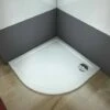760x760x30mm Quadrant Stone Resin Tray+Waste For Shower Enclosure Doors Cubicle
