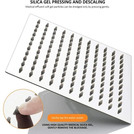 AICA Thermostatic Exposed Shower Mixer Bathroom Twin Head Large Square Bar Set Chrome - Image 2