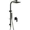 Black Brass Mixer Shower Column - Sirius