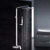 Shower Column & Square Shape Chrome Finish