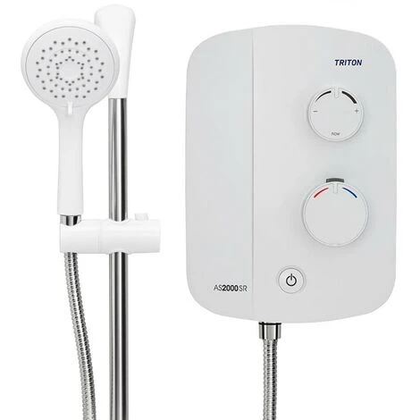 Triton AS2000XT Replacement Thermostatic Power Shower White Aqua Sensation