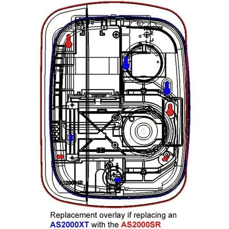 Triton AS2000XT Replacement Thermostatic Power Shower White Aqua Sensation - Image 2