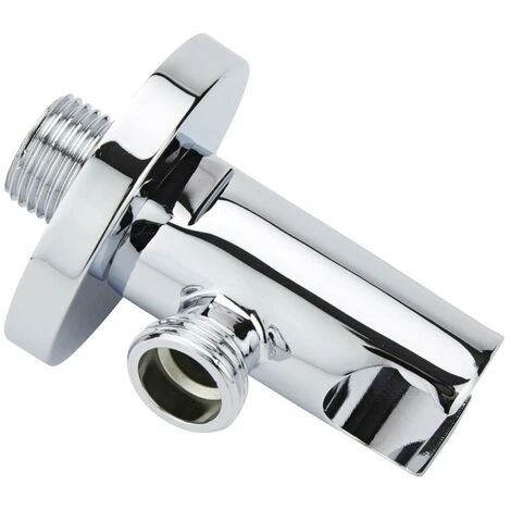 Milano Mirage - Modern Round Shower Outlet Elbow And Hand Shower Handset Bracket - Image 3