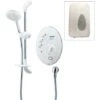 Triton T300si 9.5kw Remote Digital Electric Shower White Chrome + Power Pack