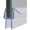 Shower Seal For Screens, Doors Or Panels | Fits 4, 5 Or 6mm Glass | Seals 5-10mm Gaps | SEAL086 (80cm)