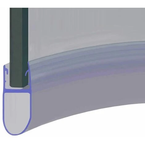 Pre Curved Shower Seal For Screens, Doors Or Panels | Fits 4, 5 Or 6mm Glass | Seals 11-16mm Gaps | SEAL029 (85cm)