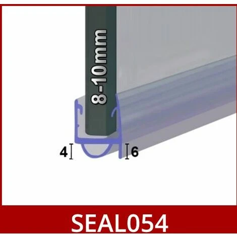 Shower Seal For Screens, Doors Or Panels | Fits 8, 9 Or 10mm Glass | Seals 4-6mm Gaps | SEAL054 (80cm) - Image 2