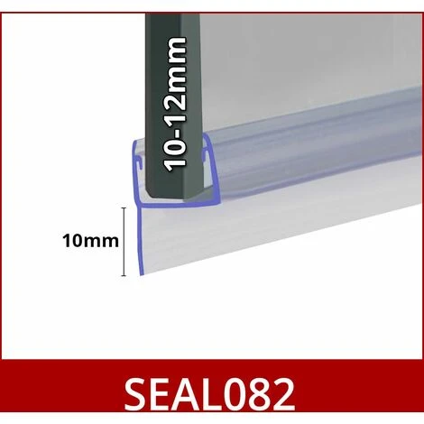Shower Seal For Screens, Doors Or Panels | Fits 10, 11 Or 12mm Glass | Seals 5-10mm Gaps | SEAL082 (80cm) - Image 2
