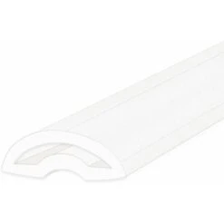 Shower Door Threshold Strip | Wetroom Barrier | Stick To Floor/Tray | Flexible Rubber Material | White Finish | SEAL119W (80cm)