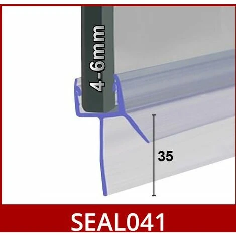 Shower Seal For Screens, Doors Or Panels | Fits 4, 5 Or 6mm Glass | Seals 30-35mm Gaps | SEAL041 (80cm) - Image 2