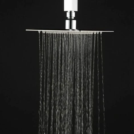 Accit 200mm Square Shower Head And Hand Set Chrome - Image 2