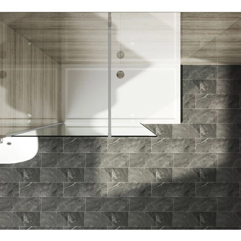 Elegant Walk In Shower Door Wet Room Screen Glass Tempered Safety Glass 700 X 1850mm Clear Glass 6mm Glass - Image 2