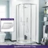 Saturn Quadrant 800mm Shower Enclosure & Tray