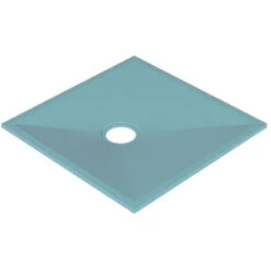 AKW Tuff Form Wet Room Former 900mm X 900mm With GW90 Low Depth Gravity Waste For Vinyl Floor