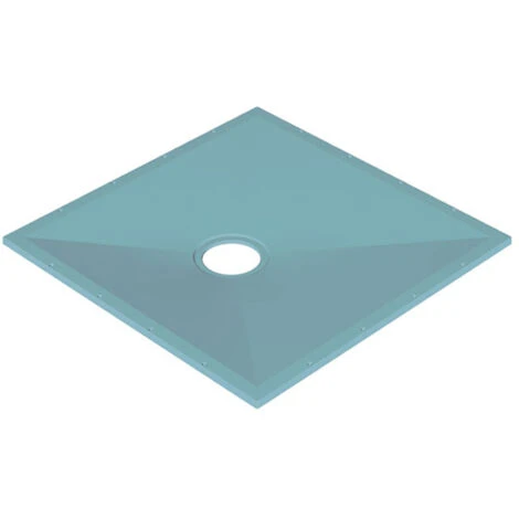 AKW Tuff Form Wet Room Former 900mm X 900mm With GW90 Low Depth Gravity Waste For Vinyl Floor