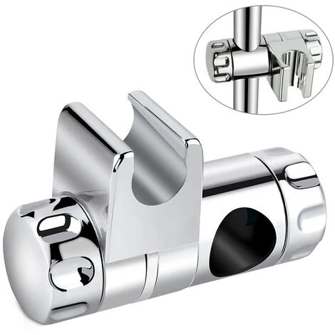 Shower Head Holder, Shower Head Slider, Slider Holder, Shower Holder For Shower Rod Adjustable For 25mm Shower Head Holder - Image 2