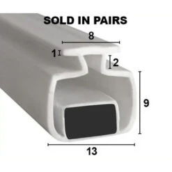 Magnetic Shower Seal For Screens Or Doors | Fits Into A Channel | Sold As Pairs | MAG006 (200cm)