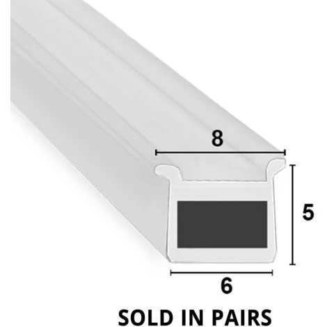Magnetic Shower Seal For Screens Or Doors | Fits Into A Channel | Sold As Pairs | MAG031 (200cm)