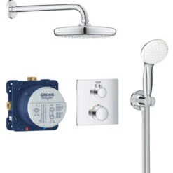 Grohe Tempesta 210 Shower Set With Concealed Thermostat, Chrome (34729000)